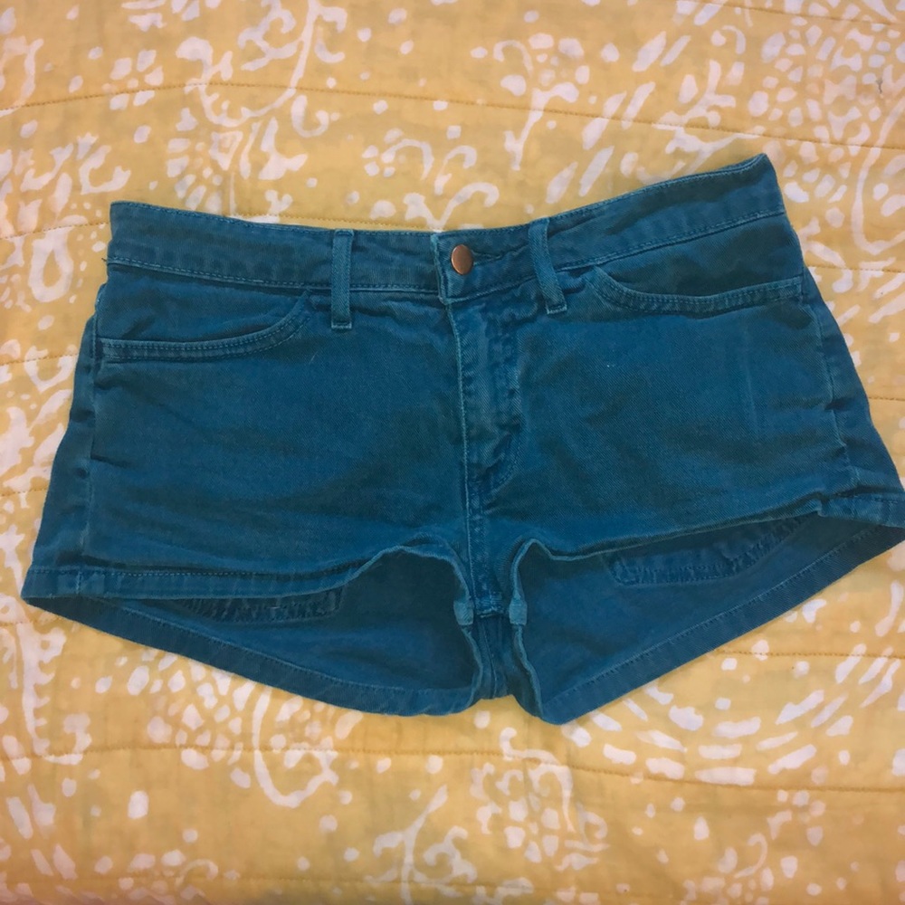 Teal Denim American Apparel Hot Shorts